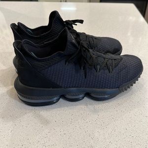 Nike Lebron 16 all black low tops